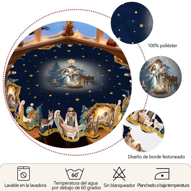 Isanisse - מפת שולחן דקורטיבית לחג המולד