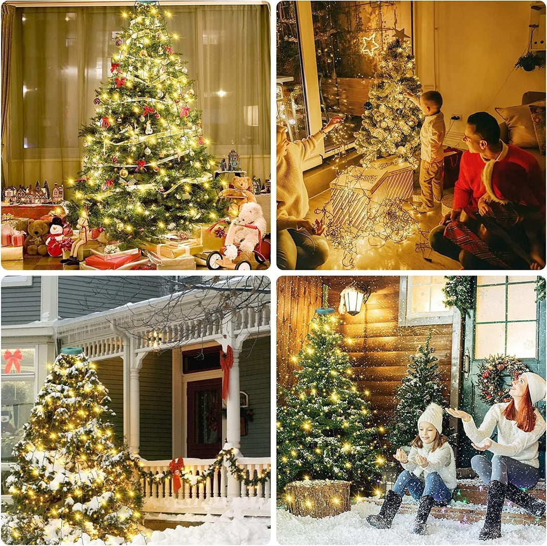 Kaerra - טבעת אורות מפל לעץ חג המולד