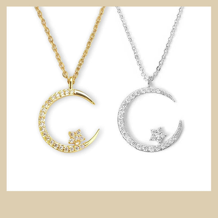 Jesmyra - שרשרת תליון ירח וכוכב