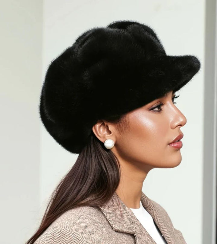 Tallina - כובע ברט עם פרווה