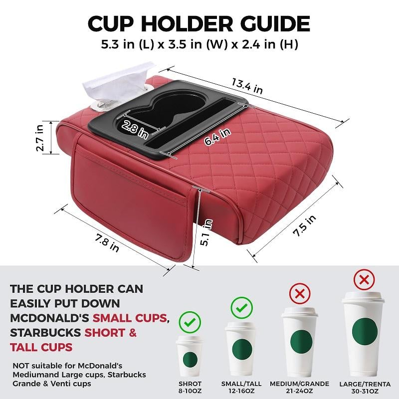 Raiden - תיבת משענת יד לרכב רב-תכליתית