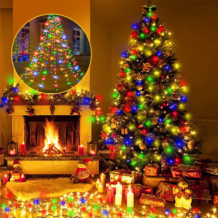 Kaerra - טבעת אורות מפל לעץ חג המולד