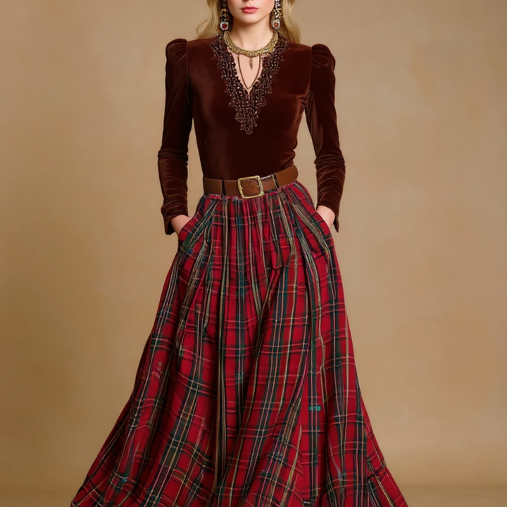 Jasalyn - שמלת מקסי קז'ואל אלגנטית