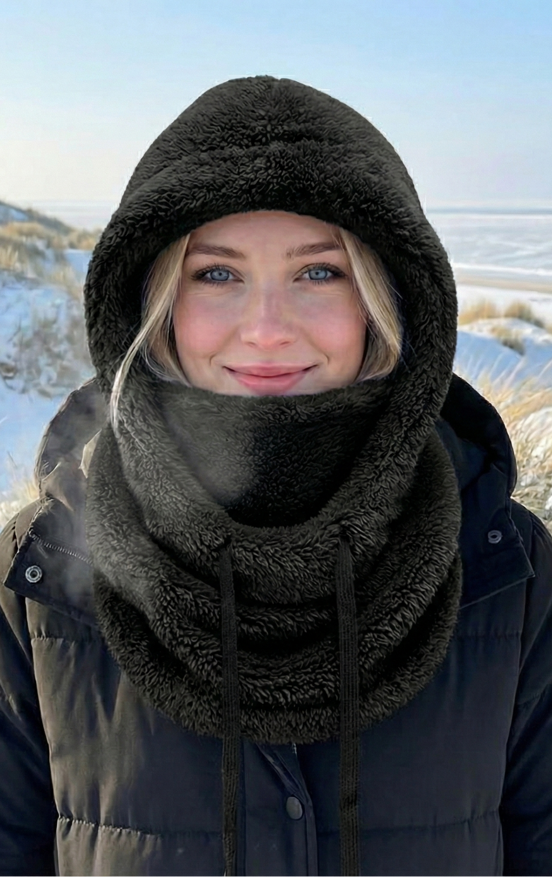 Aurilys - צעיף עם קפוצ'ון אופנתי