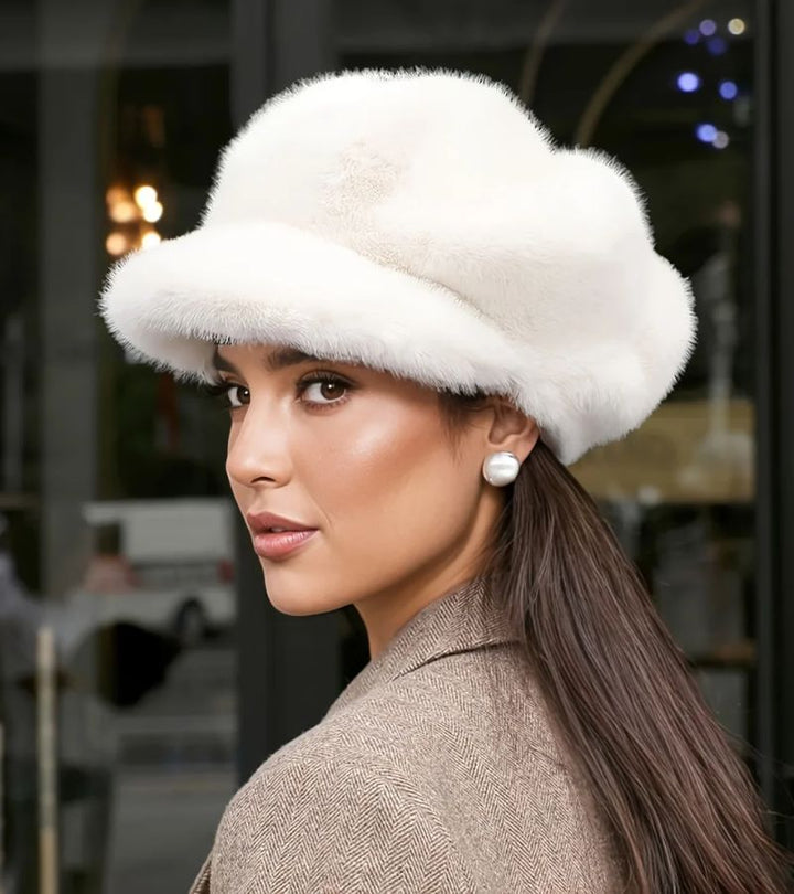 Tallina - כובע ברט עם פרווה