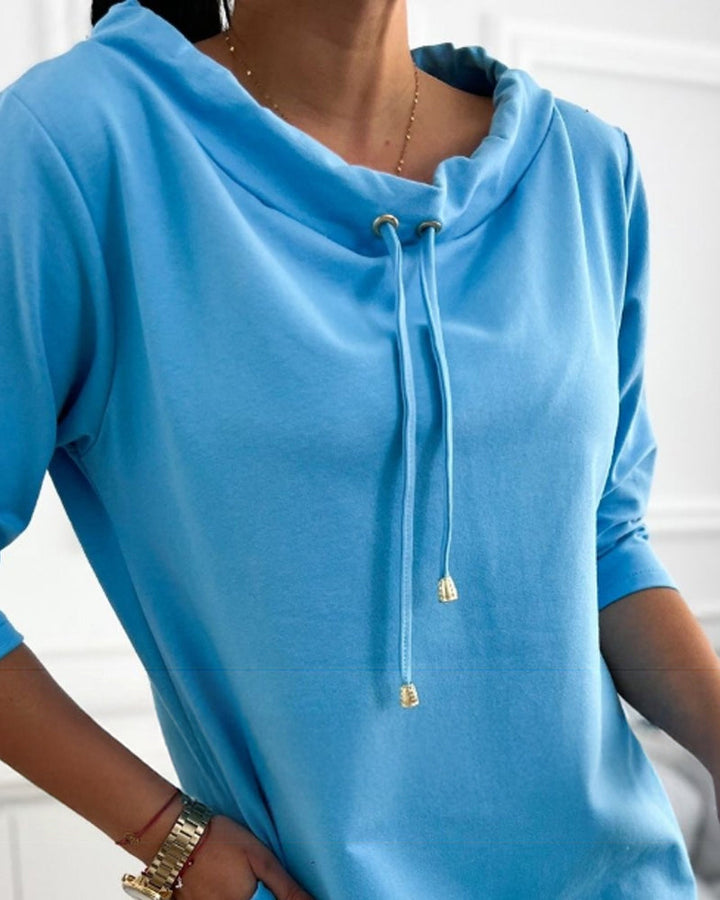 Leolia - שמלת קפוצ'ון אופנתית יומיומית