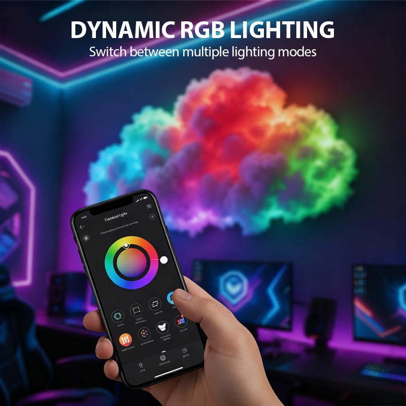 Liliana - מנורת קיר ענן RGB