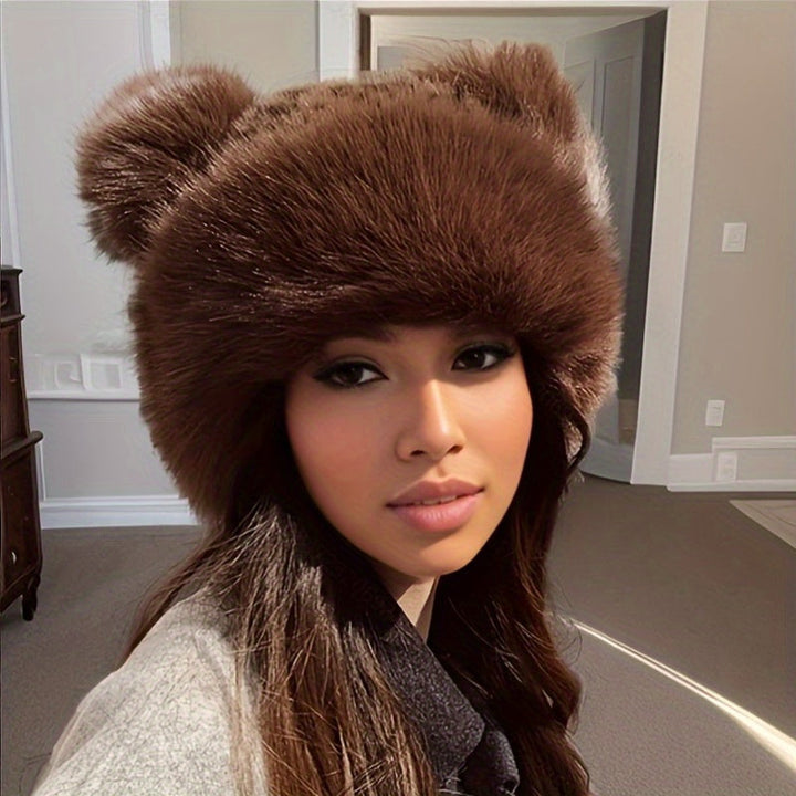 Avira - כובע גרב עם פונפון חם