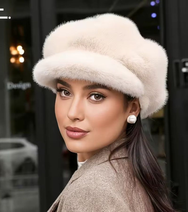 Tallina - כובע ברט עם פרווה