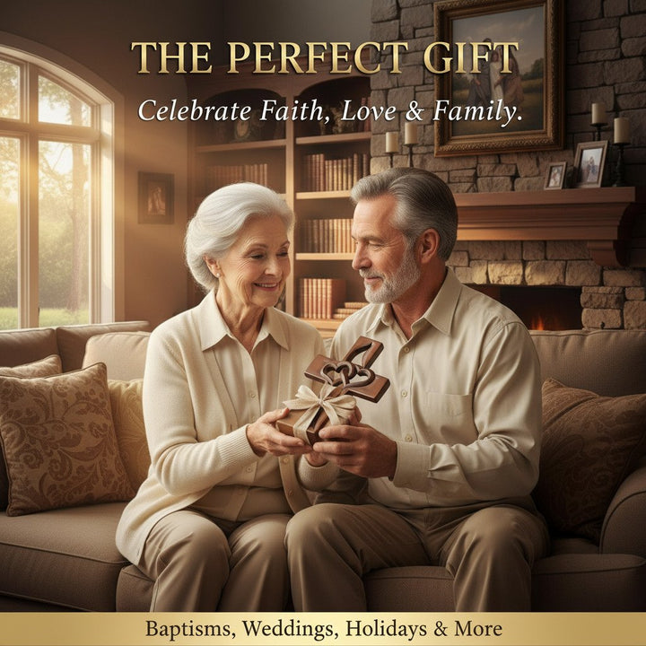 Orlinda - קישוט קיר צלב עם לב