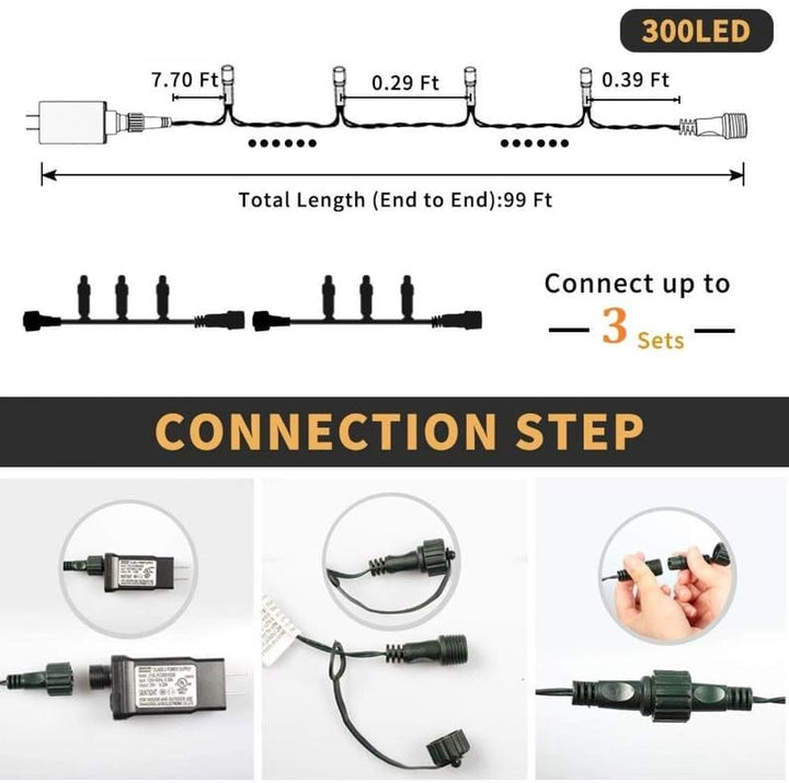 Rivkah - שרשרת אורות מיני LED רב-צבעית