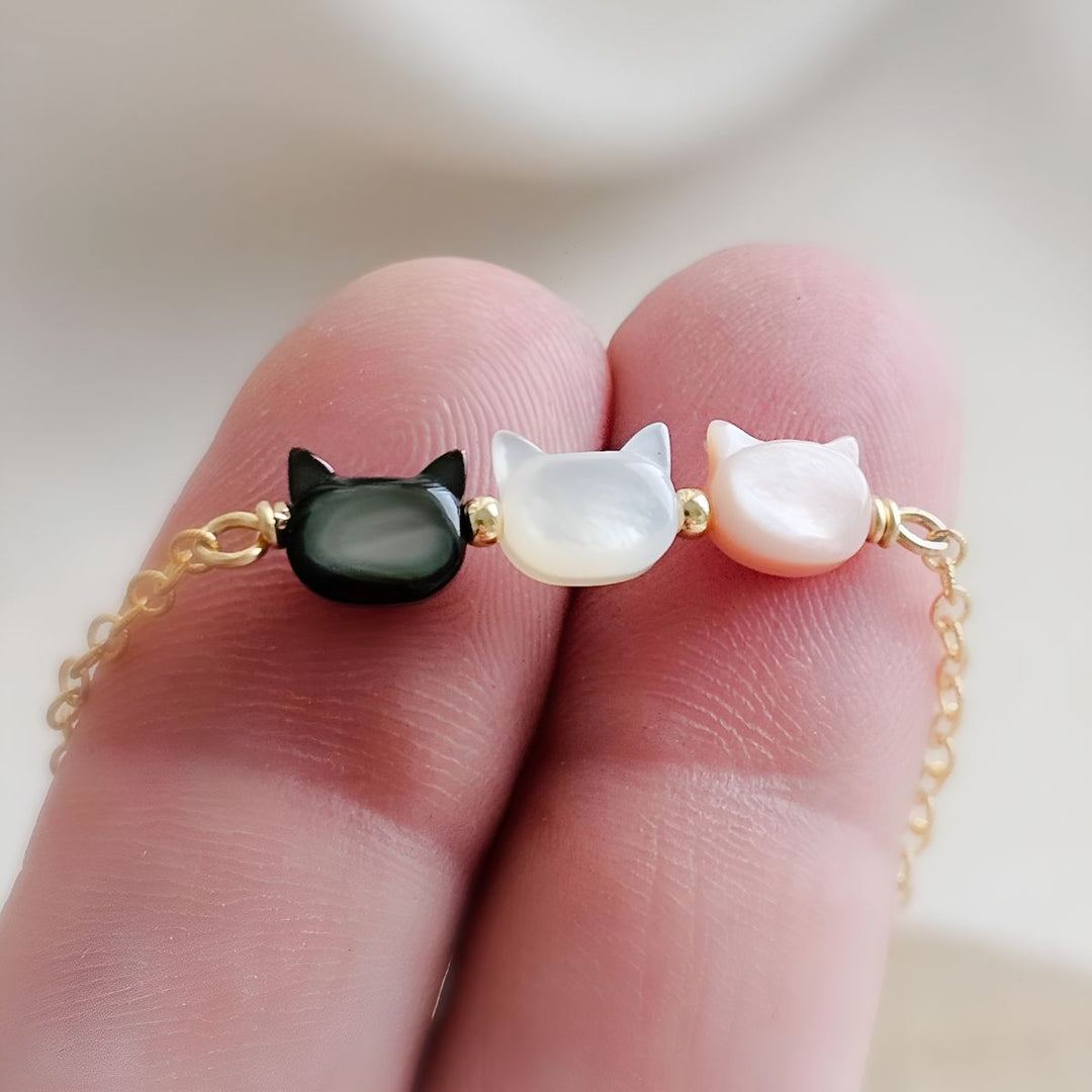 Elarina - שרשרת תליון חתול מינימליסטית