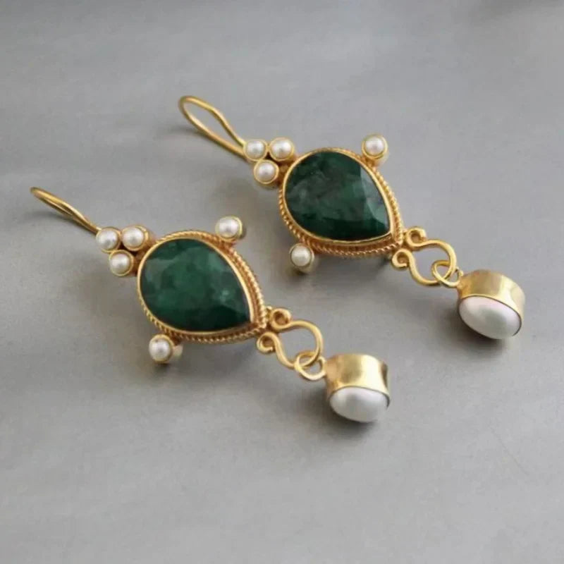 Zilia - עגילי אבן חן בצורת טיפה