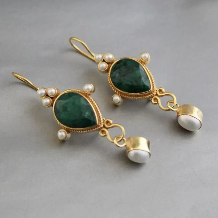 Zilia - עגילי אבן חן בצורת טיפה