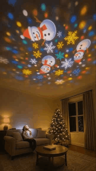 Zahara - אור הקרנה לחג המולד עם תאורת LED