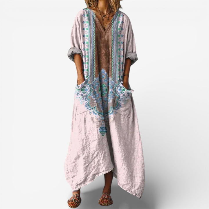 Azenelle - שמלת מקסי קז'ואל אופנתית