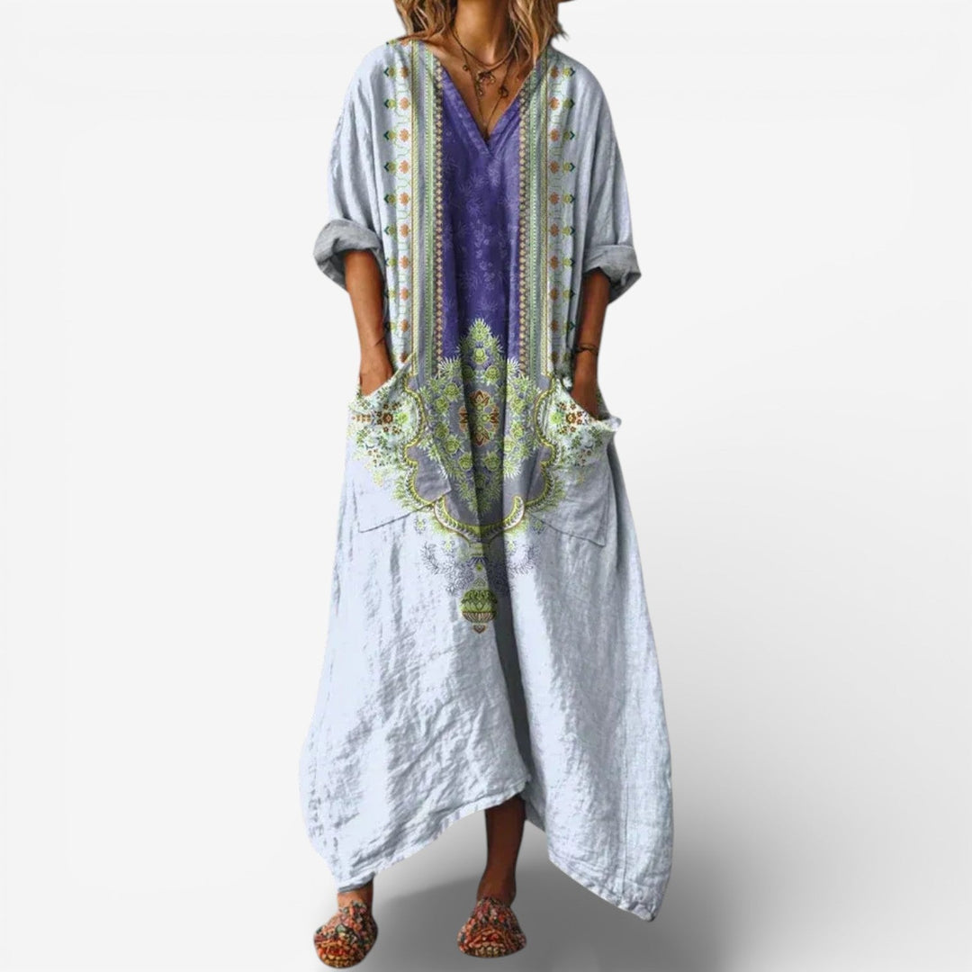 Azenelle - שמלת מקסי קז'ואל אופנתית