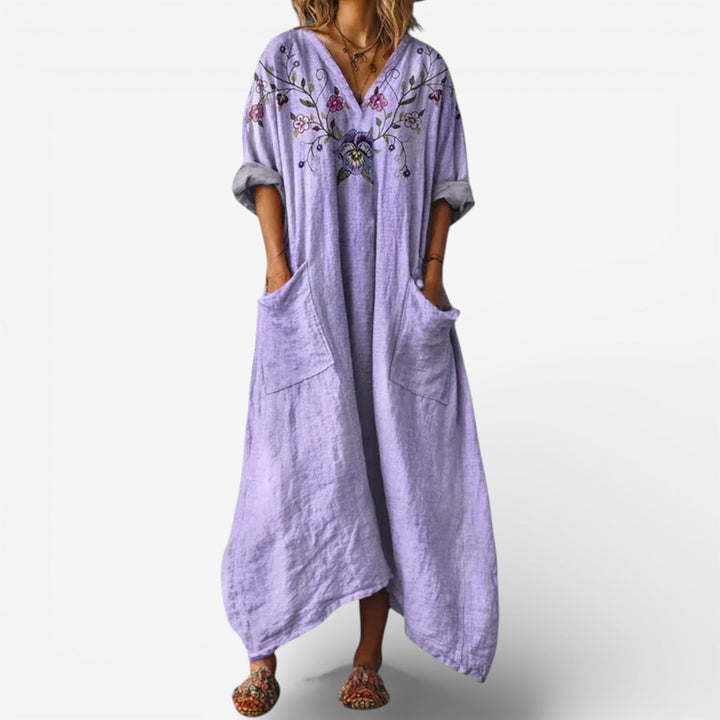 Azenelle - שמלת מקסי קז'ואל אופנתית